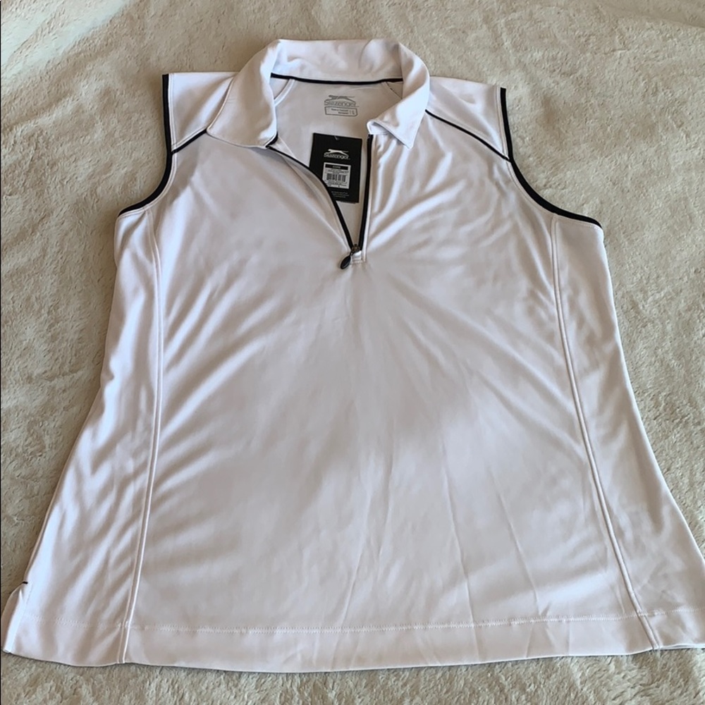 NWT Slazenger women’s sleeveless golf polo, large